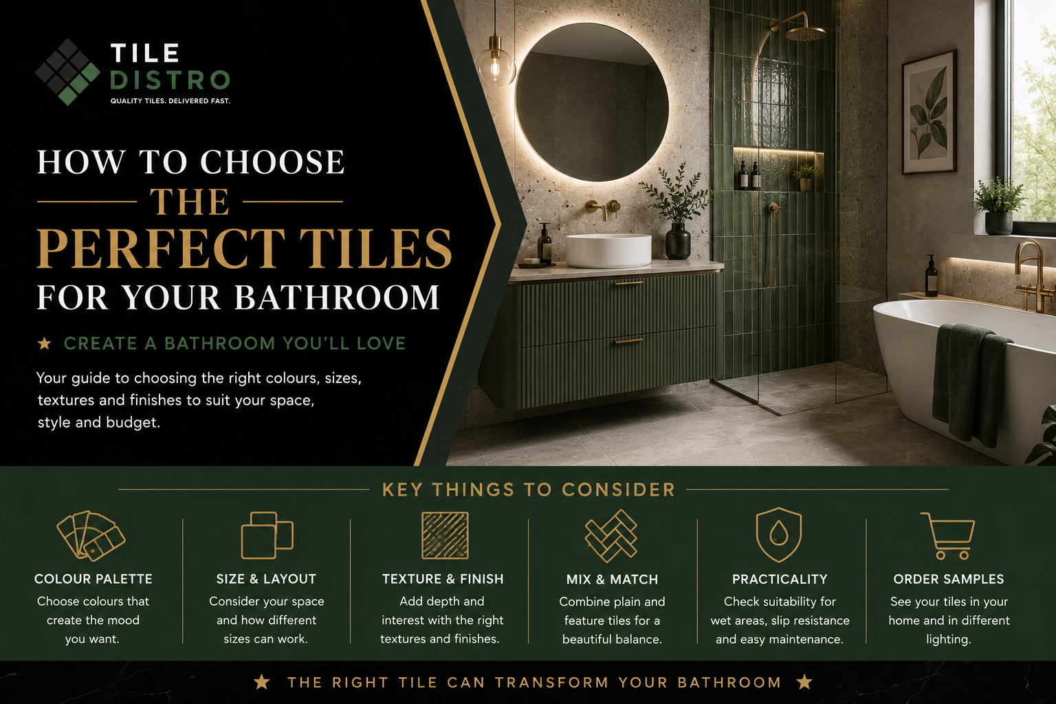 How to Choose the Perfect Tiles for Your Bathroom