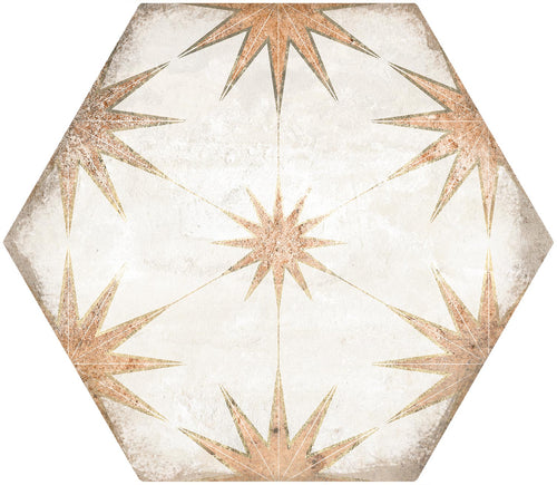 Antique Hex Cotto Décor tile from The Tile Distro