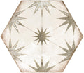 Antique Hex Taupe Décor tile from The Tile Distro