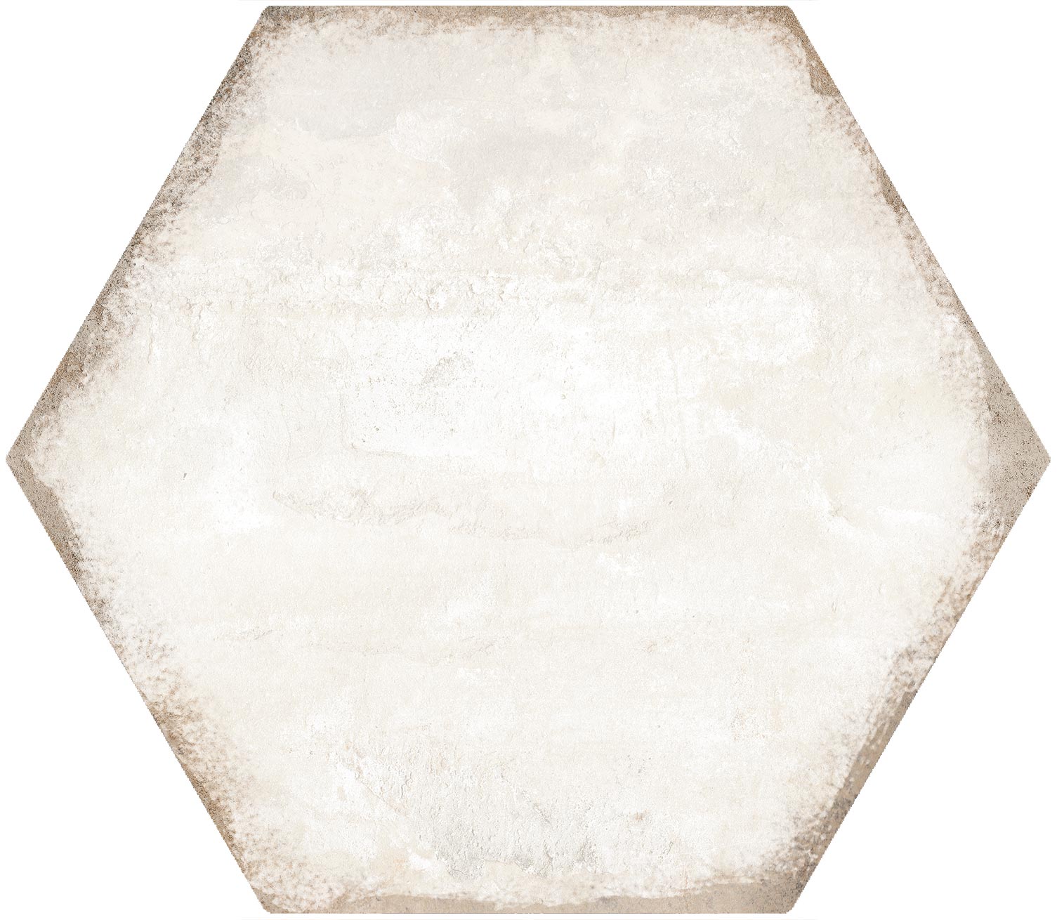 Antique Hex White tile from The Tile Distro