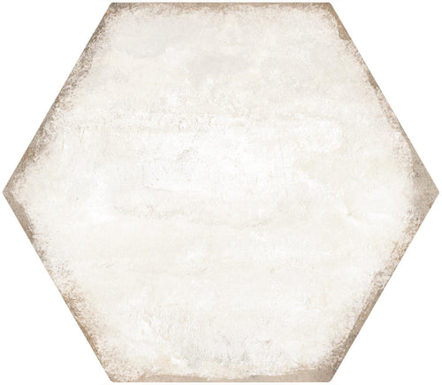 Antique Hex White tile from The Tile Distro