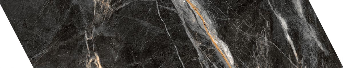 Sorrento Marquina Chevron tile from The Tile Distro